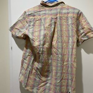 Men’s Insight Brand Rainbow Checkered / Plaid Button Down, size S